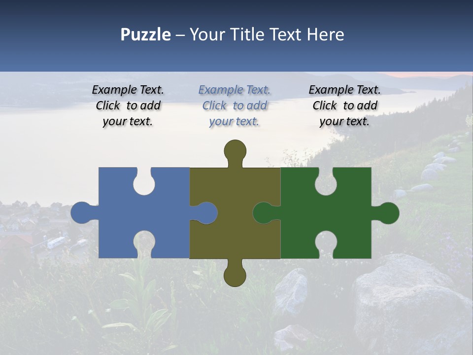 Bush Cloud Hillside PowerPoint Template