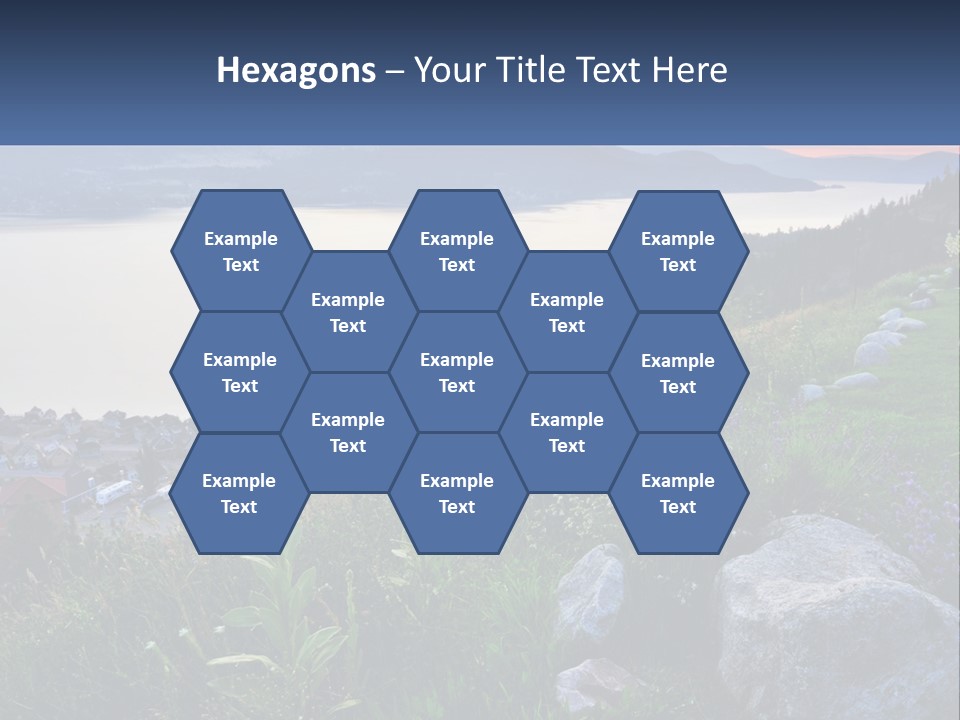 Bush Cloud Hillside PowerPoint Template