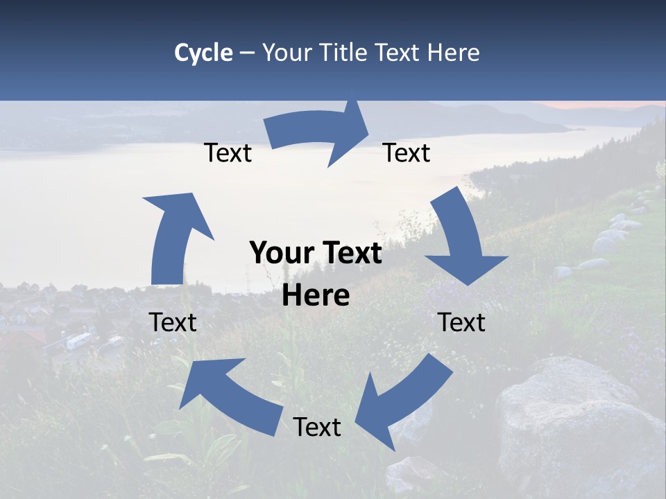 Bush Cloud Hillside PowerPoint Template