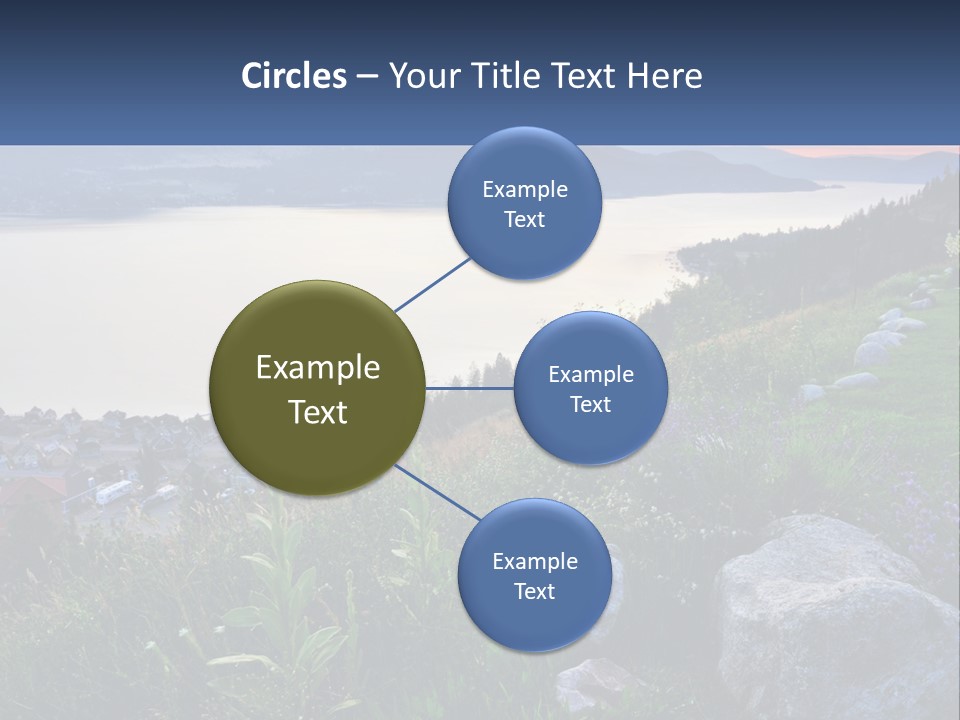 Bush Cloud Hillside PowerPoint Template