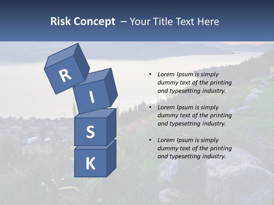 Bush Cloud Hillside PowerPoint Template