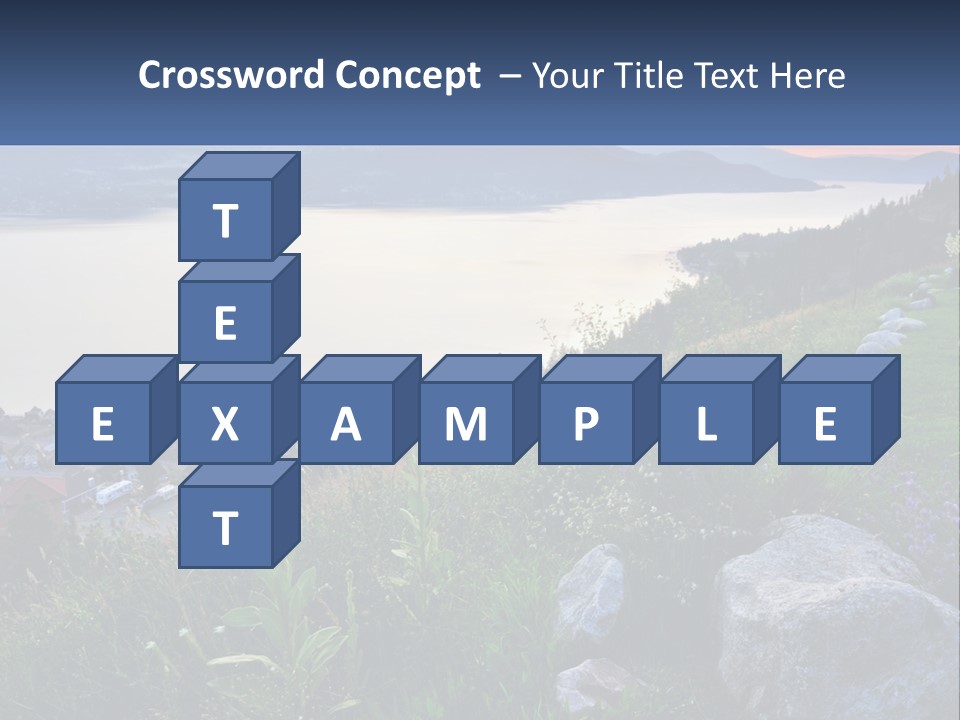 Bush Cloud Hillside PowerPoint Template