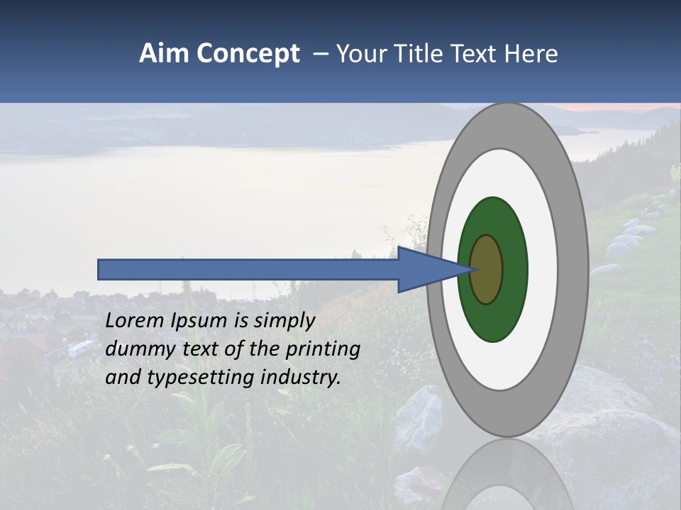 Bush Cloud Hillside PowerPoint Template