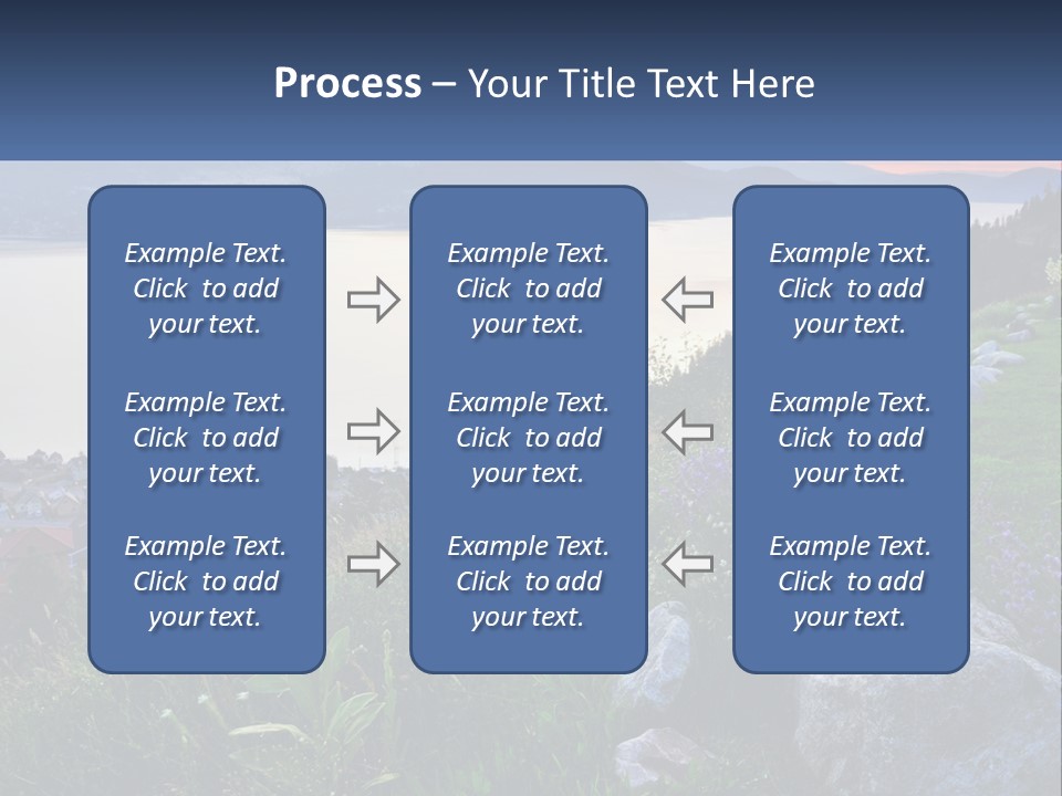Bush Cloud Hillside PowerPoint Template