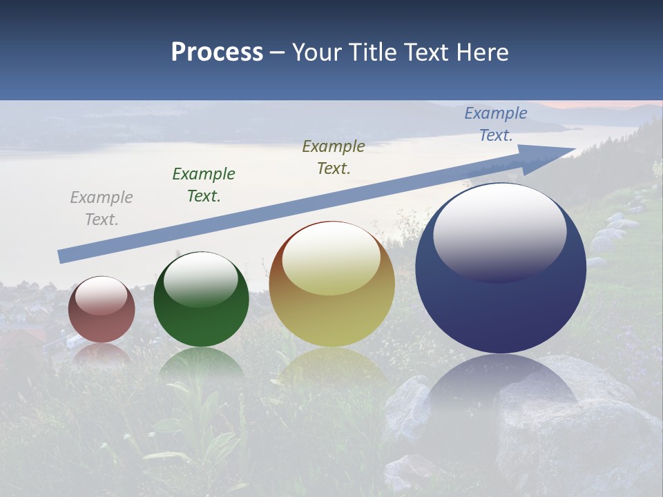 Bush Cloud Hillside PowerPoint Template