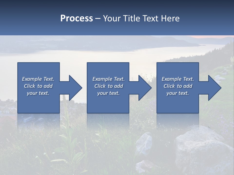 Bush Cloud Hillside PowerPoint Template