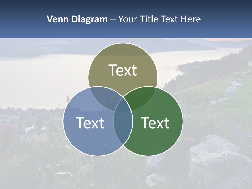 Bush Cloud Hillside PowerPoint Template