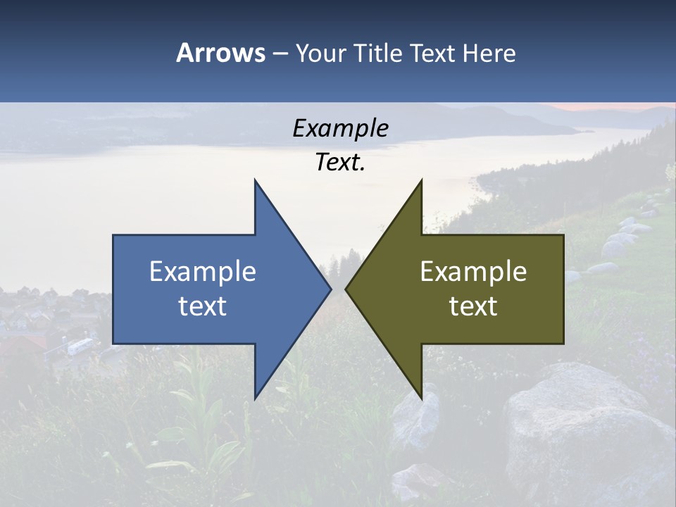 Bush Cloud Hillside PowerPoint Template
