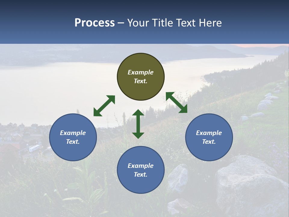 Bush Cloud Hillside PowerPoint Template