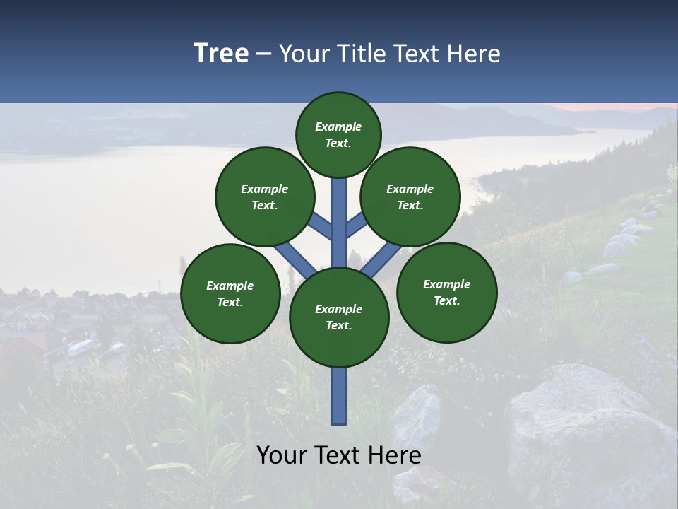 Bush Cloud Hillside PowerPoint Template