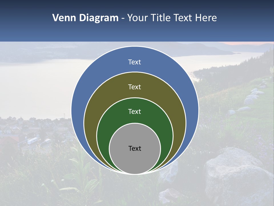 Bush Cloud Hillside PowerPoint Template