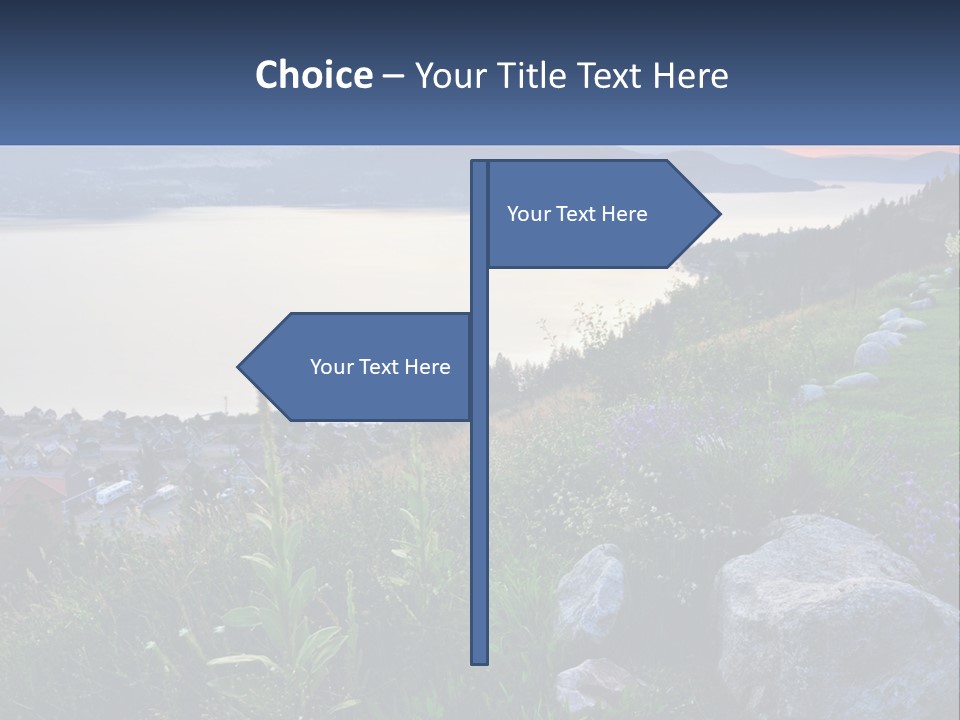 Bush Cloud Hillside PowerPoint Template