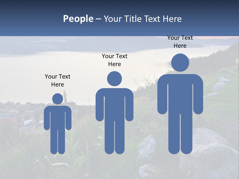 Bush Cloud Hillside PowerPoint Template