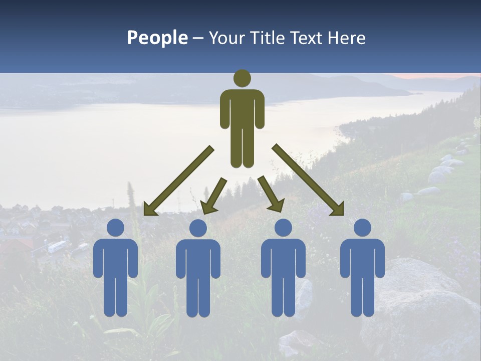 Bush Cloud Hillside PowerPoint Template