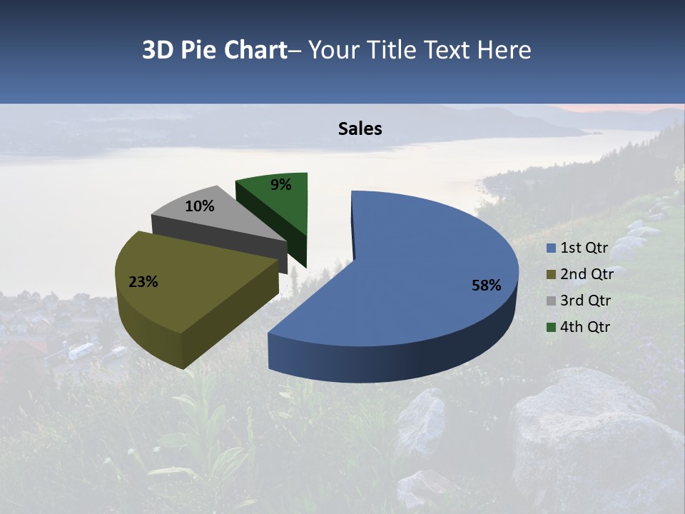 Bush Cloud Hillside PowerPoint Template