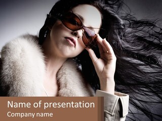 Glamor Cold Pretty PowerPoint Template