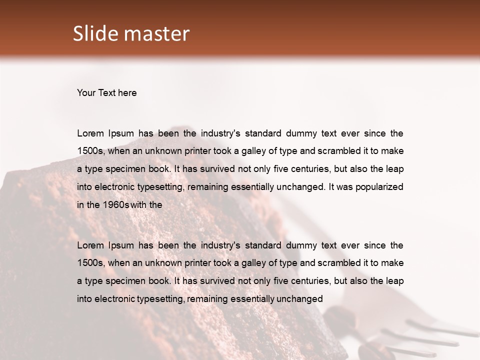 White Coffee Cream PowerPoint Template