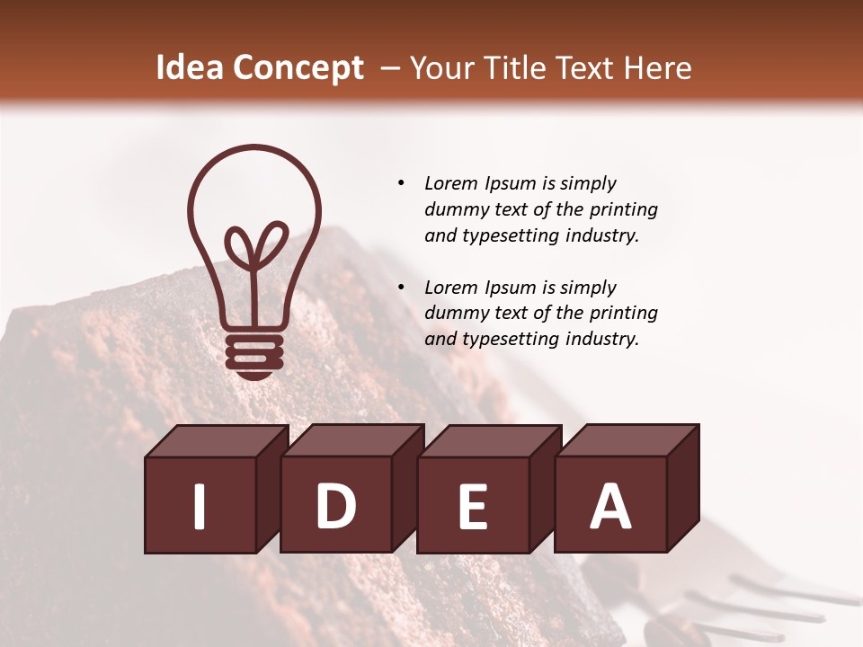 White Coffee Cream PowerPoint Template