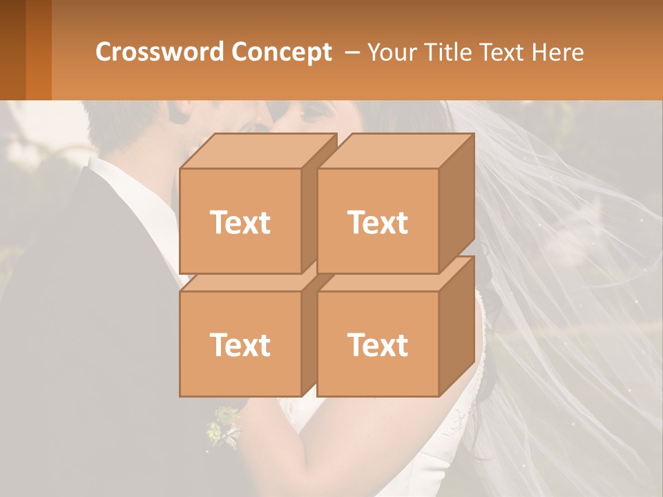 Brunette Together People PowerPoint Template