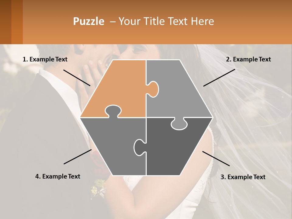 Brunette Together People PowerPoint Template