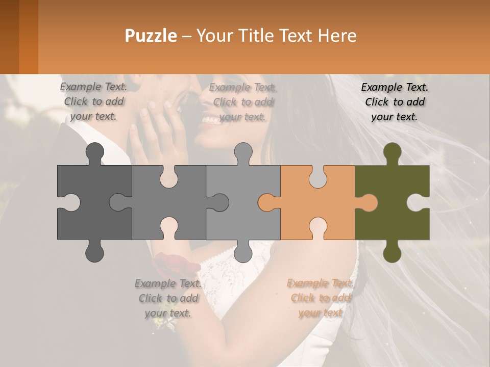 Brunette Together People PowerPoint Template