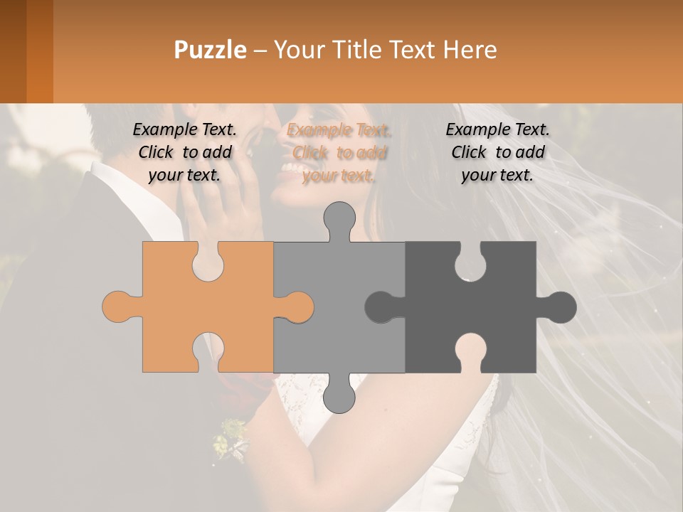 Brunette Together People PowerPoint Template