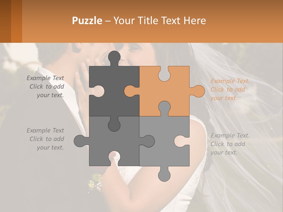 Brunette Together People PowerPoint Template