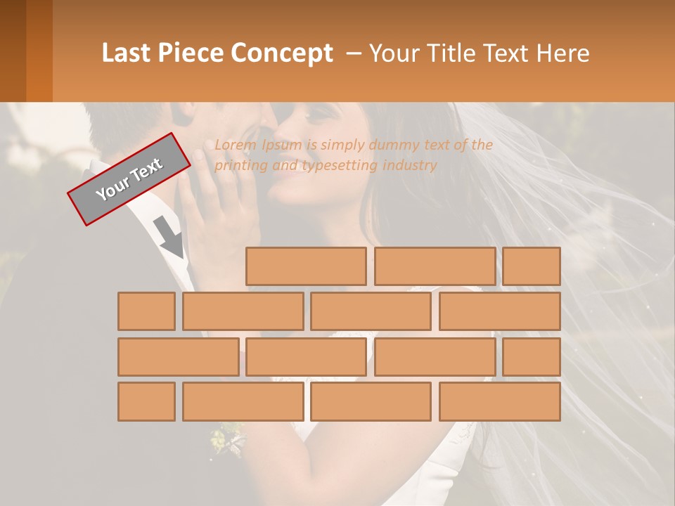 Brunette Together People PowerPoint Template