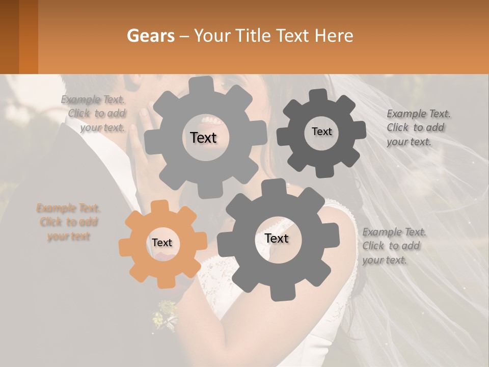 Brunette Together People PowerPoint Template