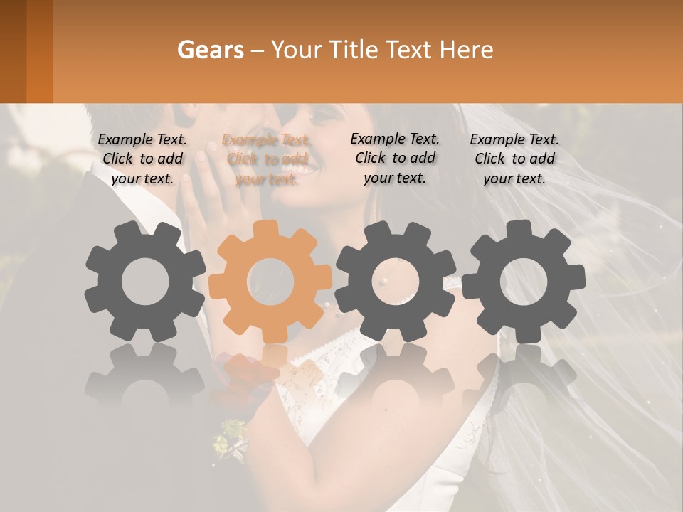 Brunette Together People PowerPoint Template