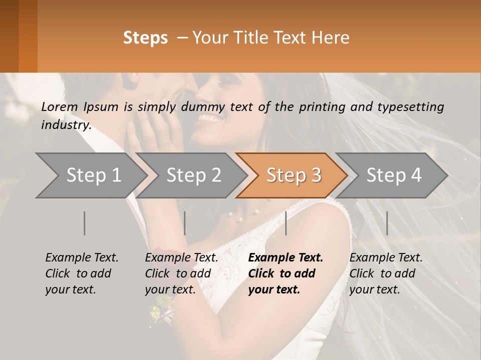 Brunette Together People PowerPoint Template