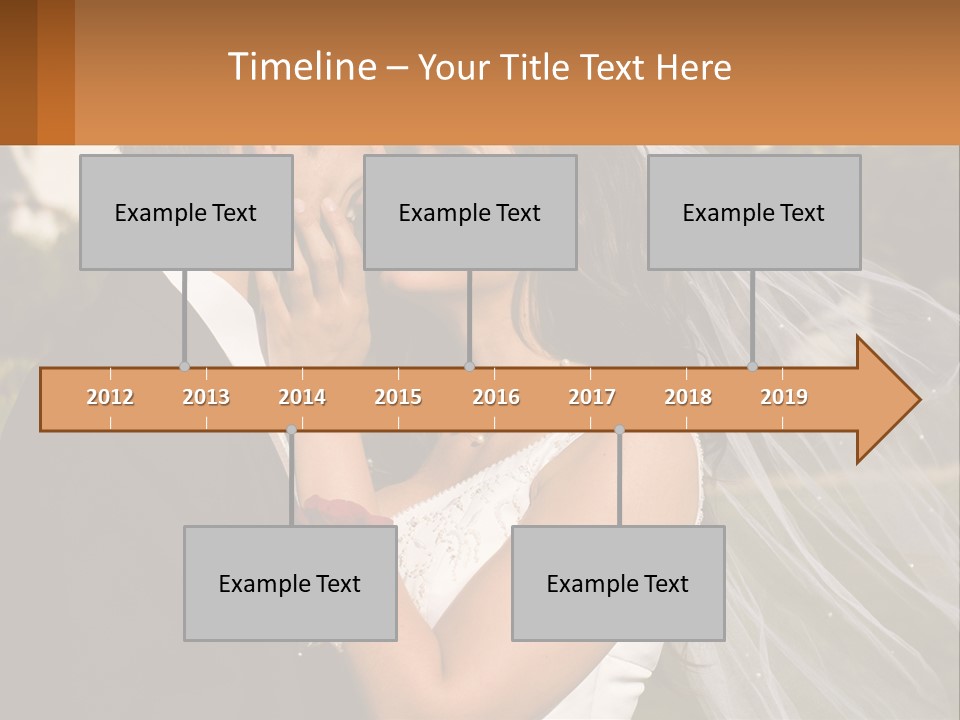 Brunette Together People PowerPoint Template