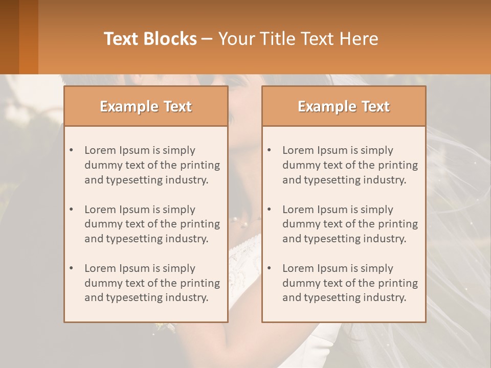 Brunette Together People PowerPoint Template
