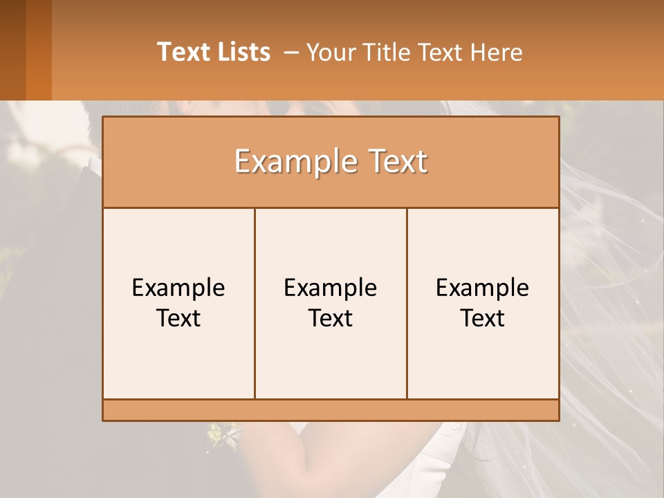 Brunette Together People PowerPoint Template