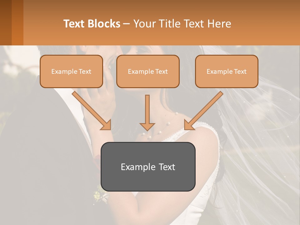 Brunette Together People PowerPoint Template