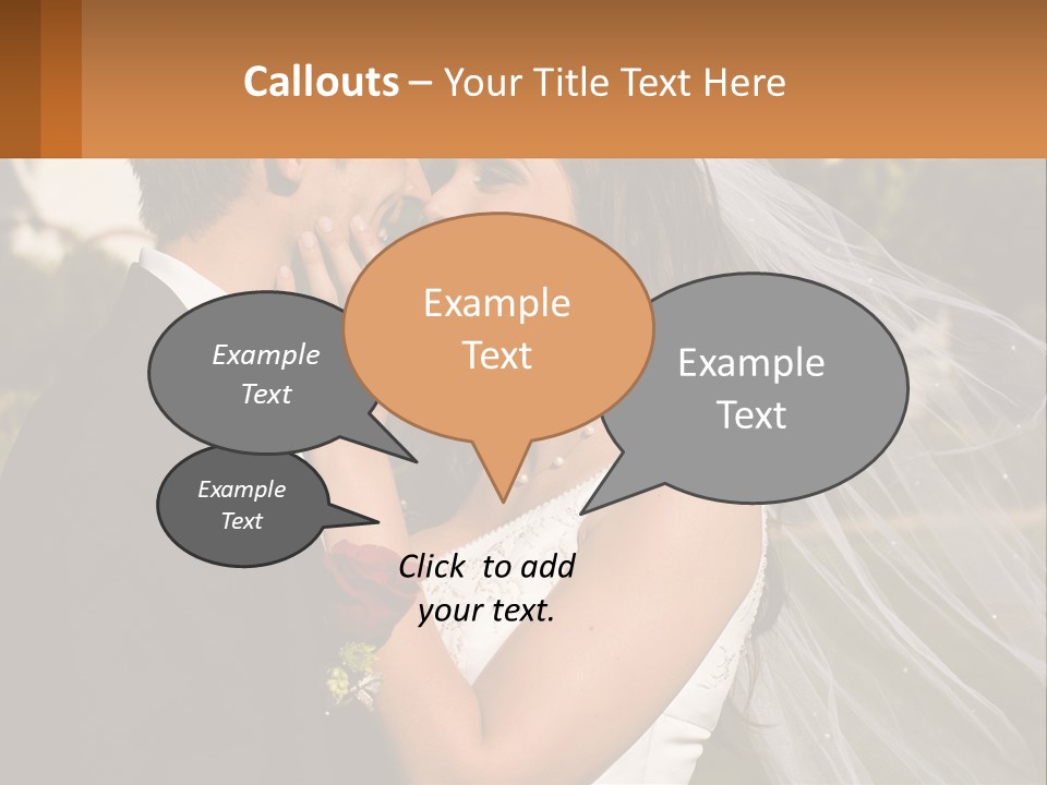 Brunette Together People PowerPoint Template