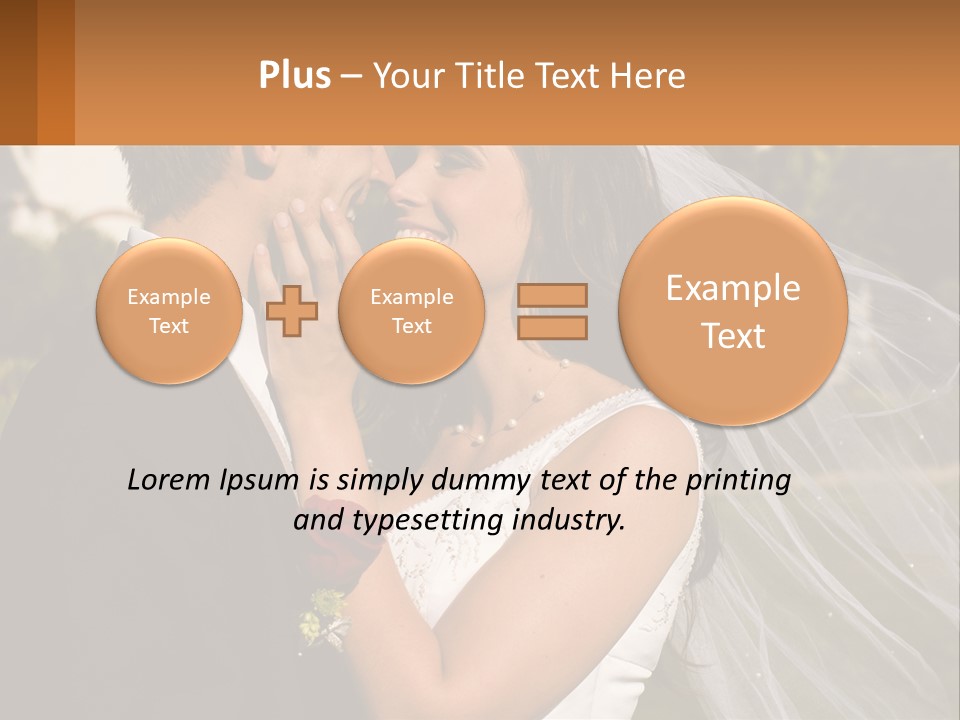 Brunette Together People PowerPoint Template