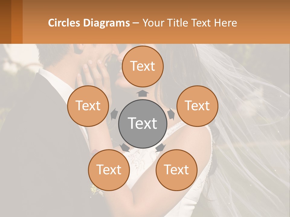 Brunette Together People PowerPoint Template