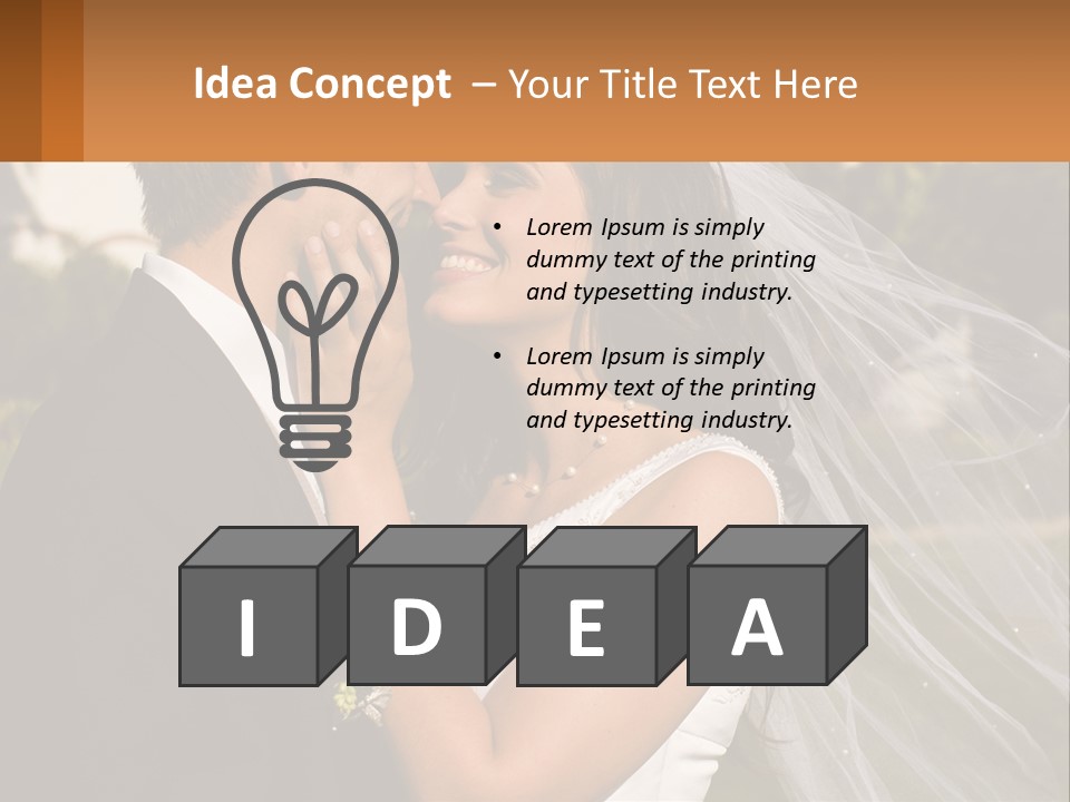 Brunette Together People PowerPoint Template