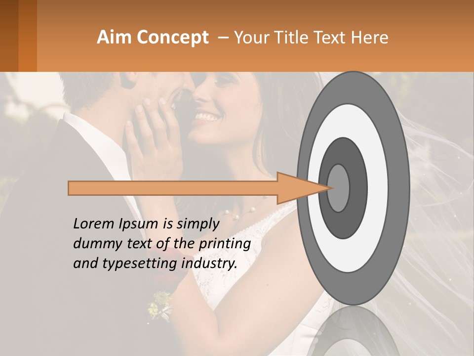 Brunette Together People PowerPoint Template