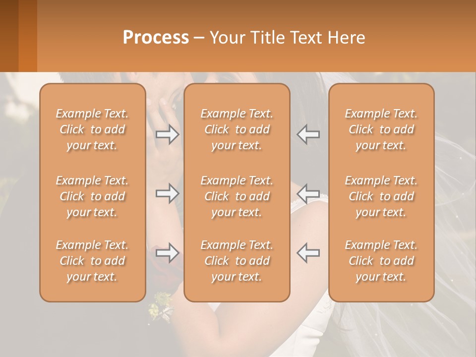 Brunette Together People PowerPoint Template