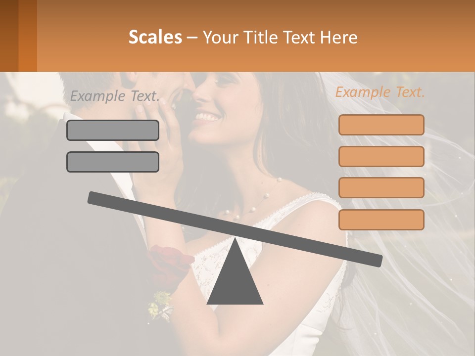 Brunette Together People PowerPoint Template