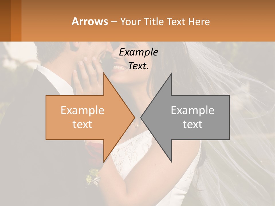 Brunette Together People PowerPoint Template