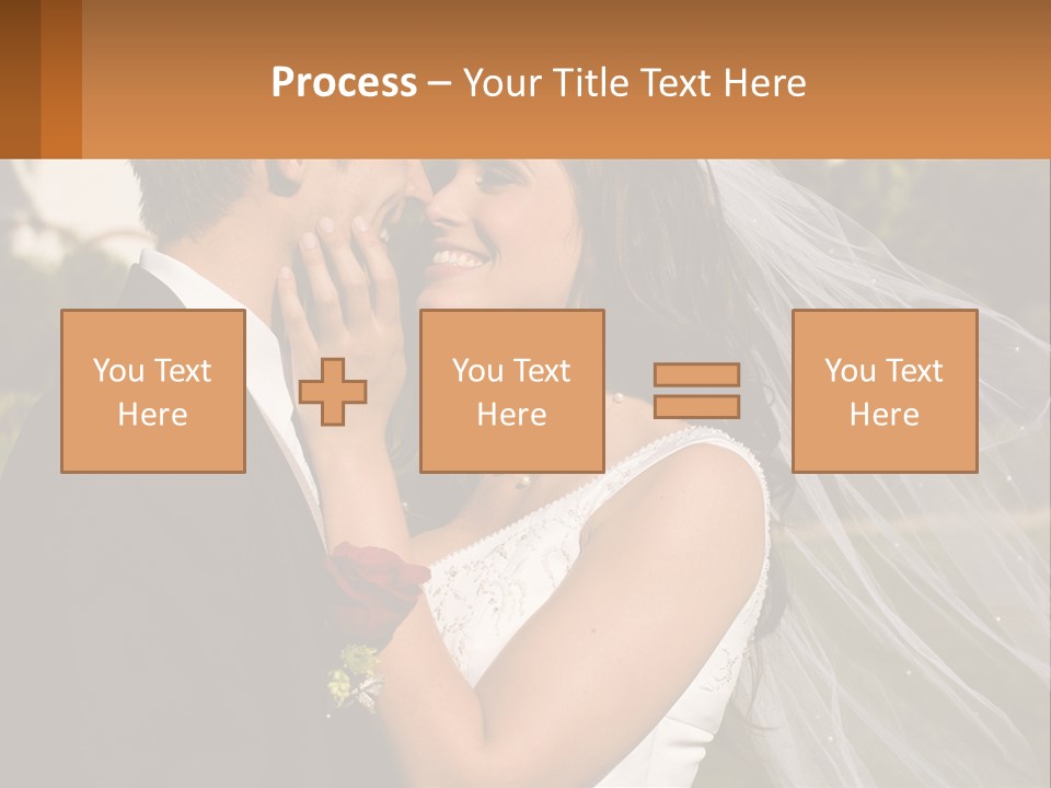 Brunette Together People PowerPoint Template