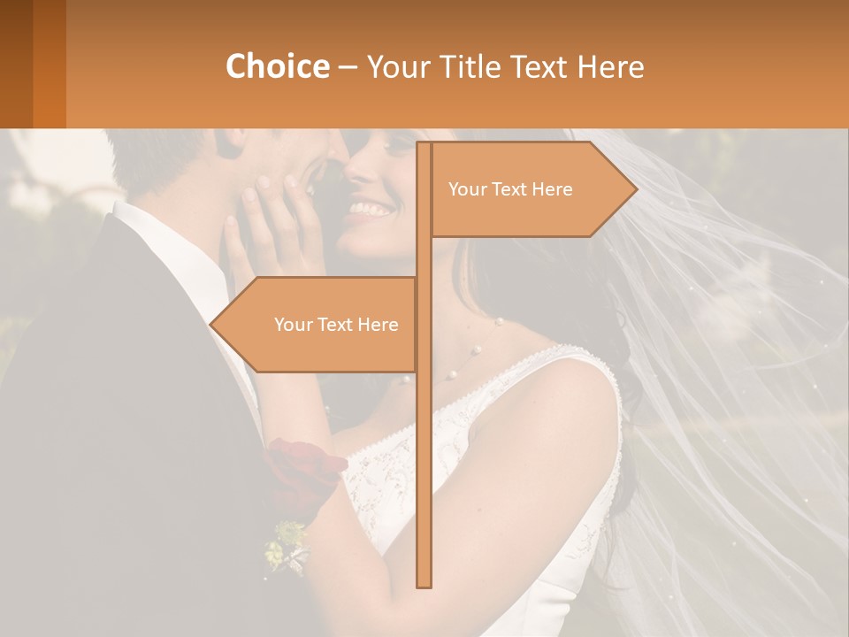 Brunette Together People PowerPoint Template