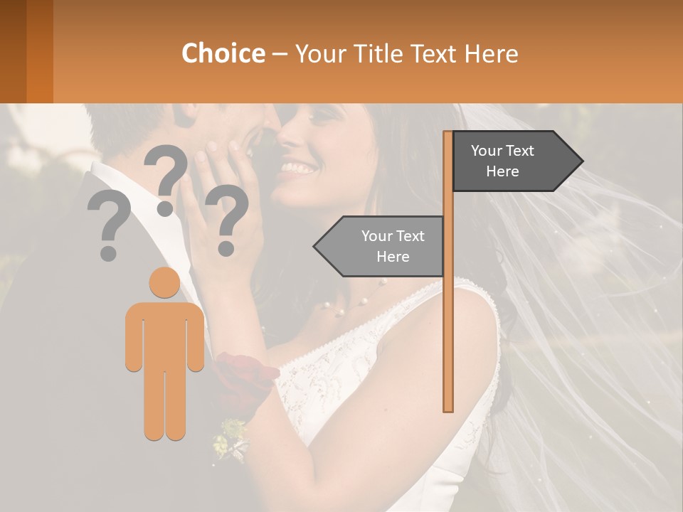 Brunette Together People PowerPoint Template