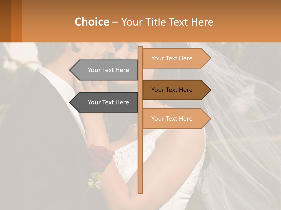 Brunette Together People PowerPoint Template