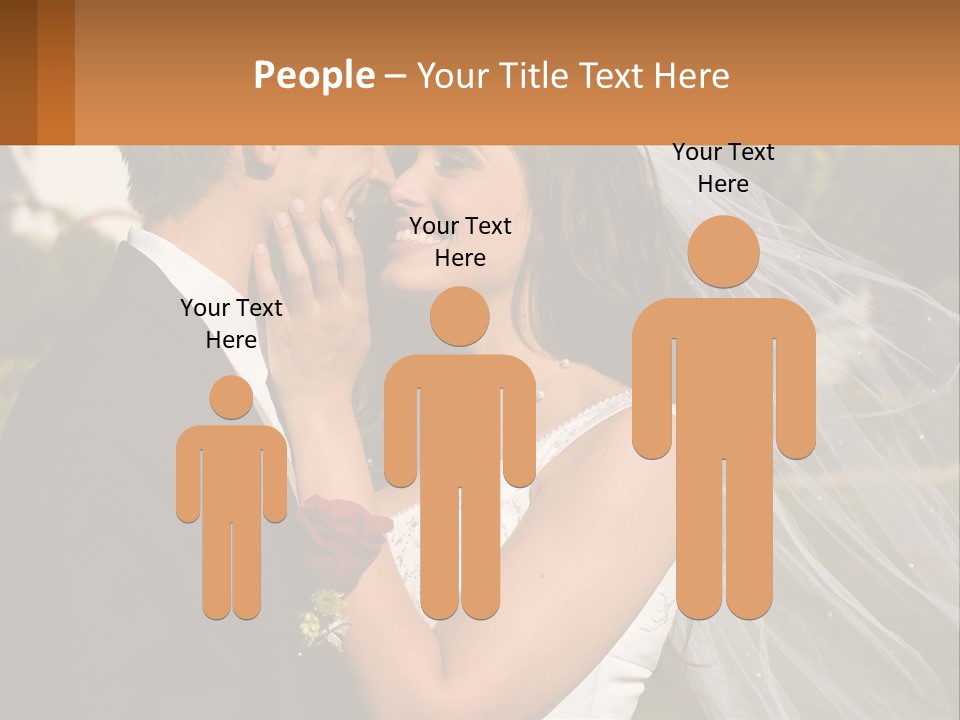 Brunette Together People PowerPoint Template