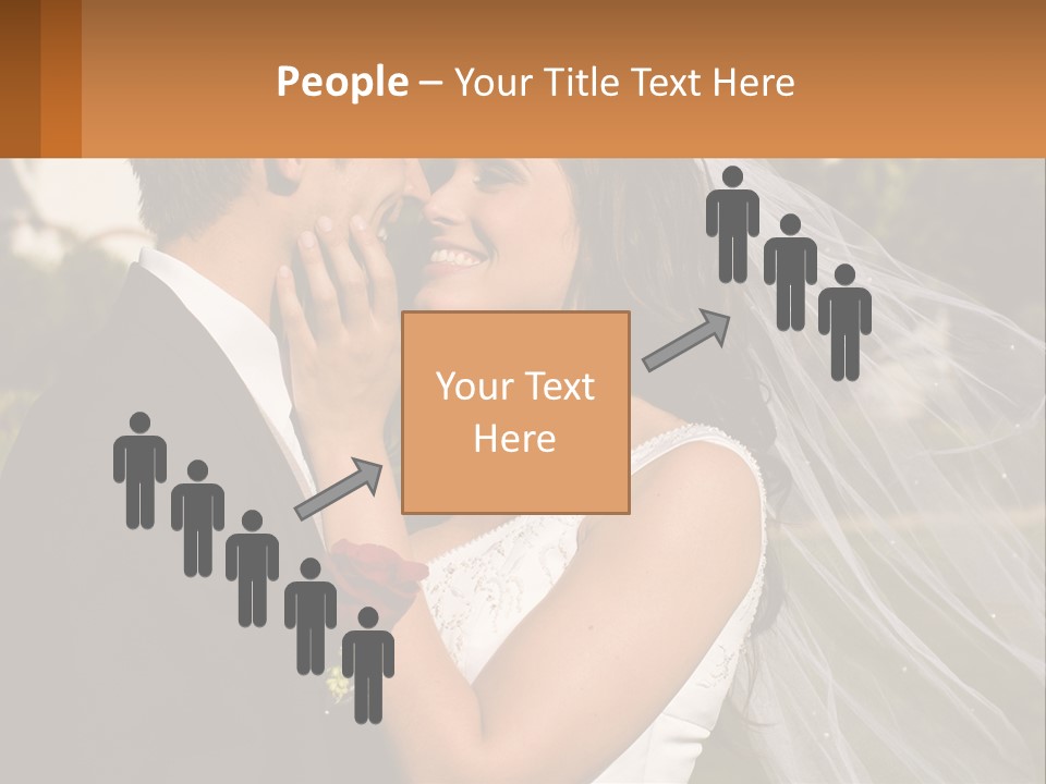 Brunette Together People PowerPoint Template