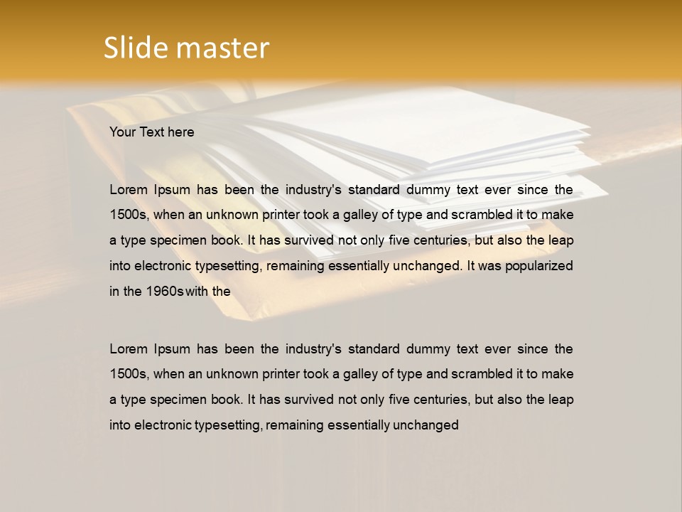 Box Mailbox Outside PowerPoint Template